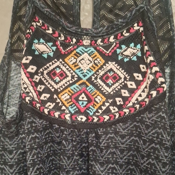 Crave Fame Black and Orange Camisole with Embroidered Neckline Size S - Picture 5 of 12